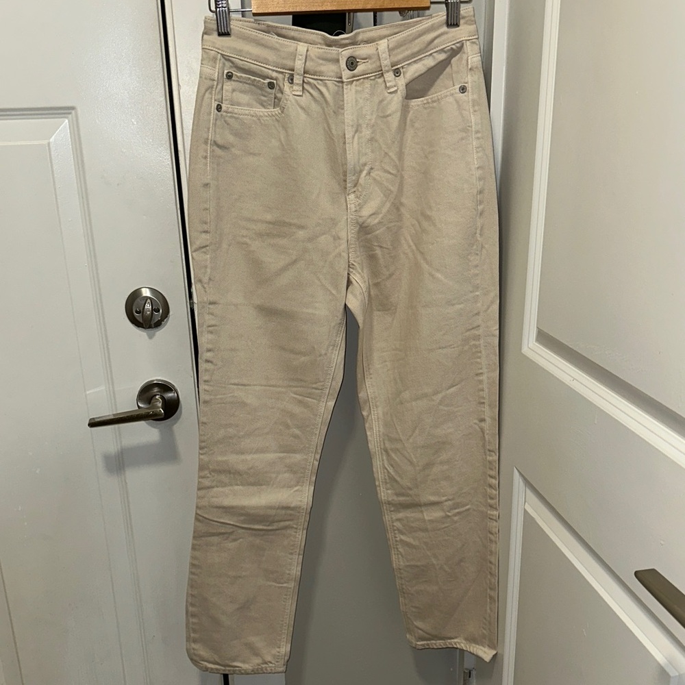American Eagle Outfitters Cream Pants